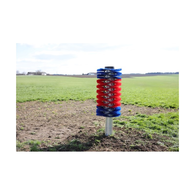 Stojanové drbadlo pro skot MAXI, 163 cm, červená/modrá Stojanové drbadlo pro skot MAXI, 163 cm, červená/modrá