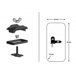 Vana lavážní, dezinfekční - Kombi Mini pro ovce a kozy, 120 x 40 x 18 cm, 50 l