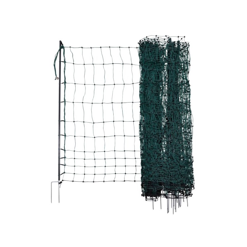 Síť premium vodivá pro drůbež 106 cm, 2 hroty, zelená