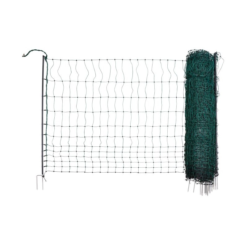 Síť premium vodivá pro drůbež 106 cm, 2 hroty, zelená