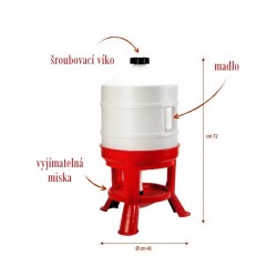 Napáječka pro drůbež stojanová barelová, plast, 30l Napáječka pro drůbež stojanová barelová, plast, 30l