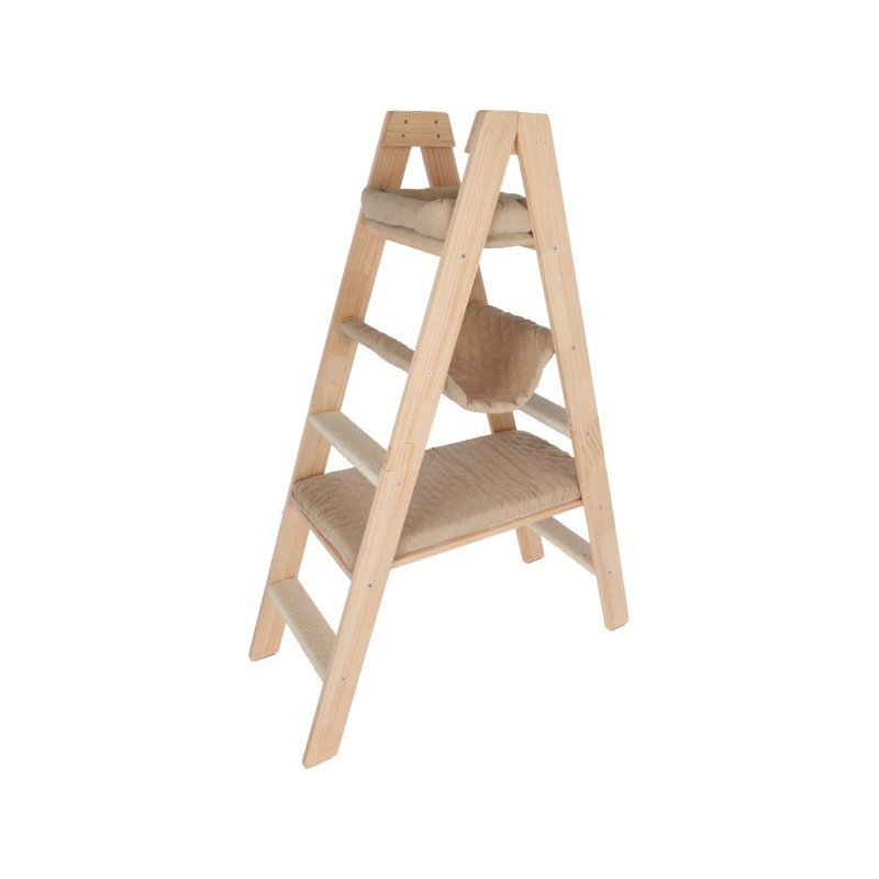 Kočičí strom - žebřík pro kočky LADDER, 134 cm, béžová