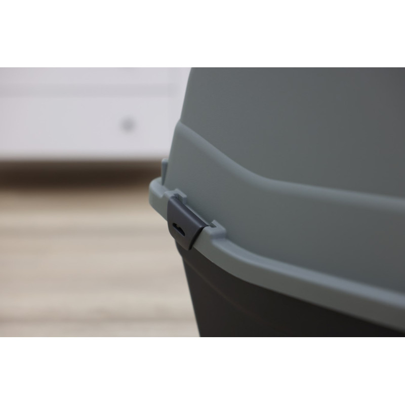 Kerbl toaleta pro kočky EKO - kočičí WC Emma, modrá/černá, 57 x 39 x 41 cm