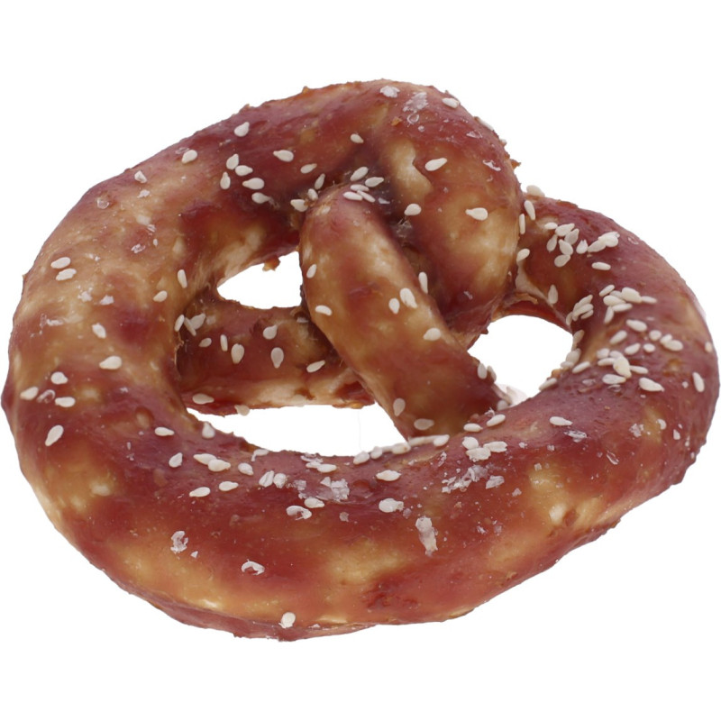 Pamlsek pro psy - preclík z kůže a kachního masa, 75 g Pamlsek pro psy - preclík z kůže a kachního masa, 75 g