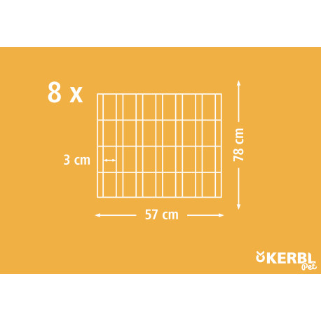 KERBL Výběh osmistěnný mřížový, pro štěňata a malá zvířata