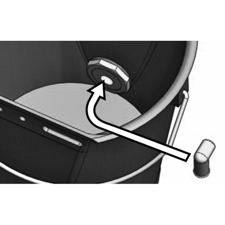 Kbelík napájecí plastový s hygienickým ventilem