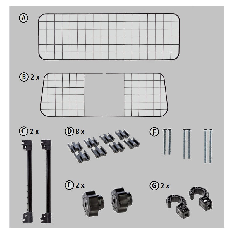 Zábrana do auta bezpečnostní, 96-145 x 30 cm