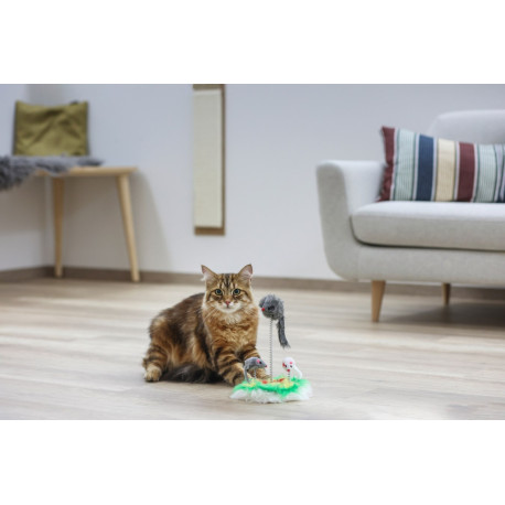 Hračka pro kočky - mouse swing, s catnipem