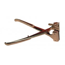 Kleště tetovací, 10 mm, 5 místné, nikl s klapkou na selata