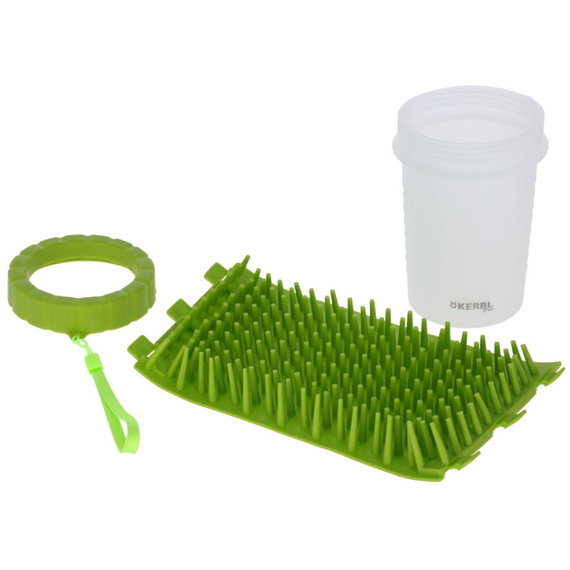 Čistič tlapek pro psy a kočky, zelený