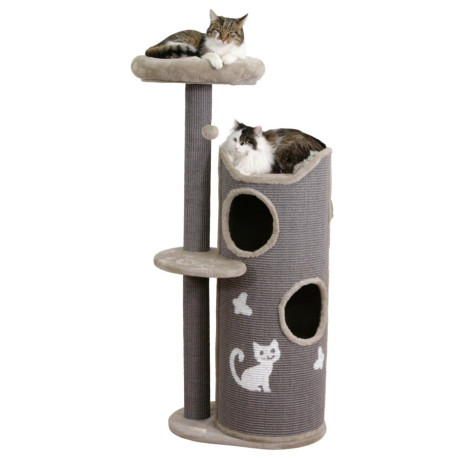 Škrabadlo pro kočky Tiana, šedé, 70 x 56 x 130 cm