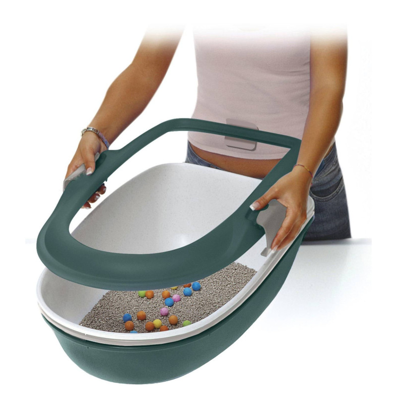 Toaleta pro kočky, nekrytá - kočičí WC Furba chic maxi Toaleta pro kočky, nekrytá - kočičí WC Furba chic maxi