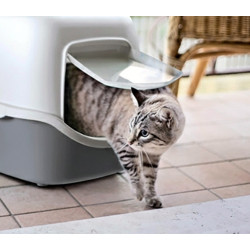 Toaleta pro kočky Cathy, kočičí WC s klapkou