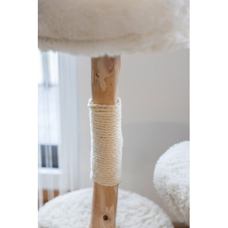 Škrabadlo pro kočky Lucia - odpočívadlo pro kočky, bílá, 90 cm