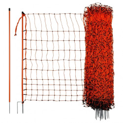 Síť vodivá pro drůbež 106 cm, 50 m, oranžová