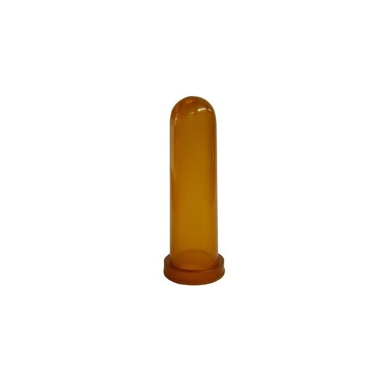 Cucák napájecí pro telata z přírodního kaučuku, hnědý průhledný, 100 mm